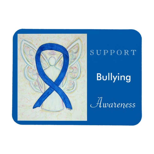 Bullying Awareness Ribbon Angel Magnet (Horizontal)