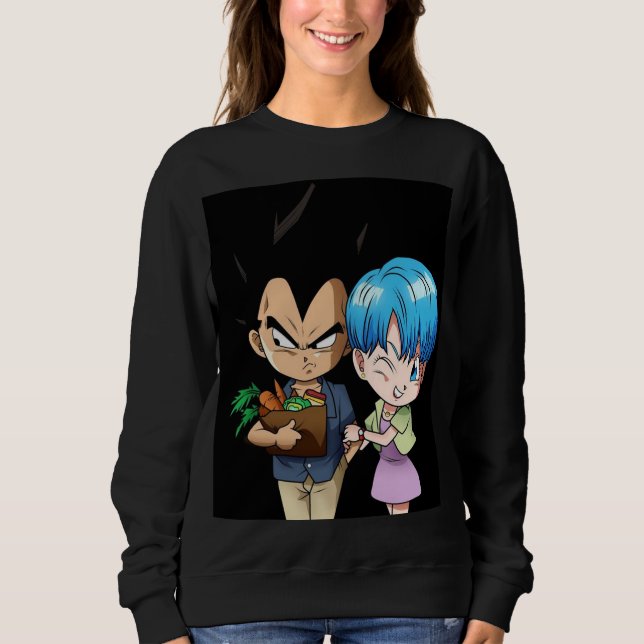 Bulma and Vegeta Valentines day Sweatshirt (Front)
