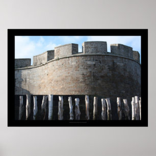Bulwark Fortifications Saint Malo Brittany Poster