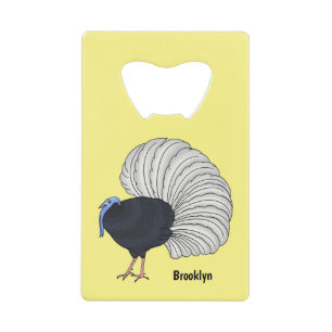 Bulwer's pheasant bird cartoon illustration