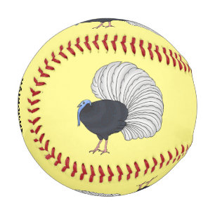 Bulwer's pheasant bird cartoon illustration  baseball