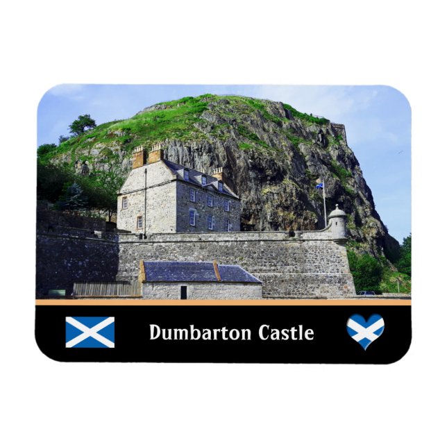 Bumbarton Castle, Dumbarton Rock / Scotland Magnet (Horizontal)