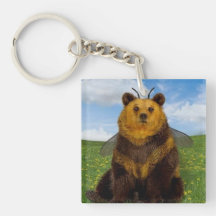 Bumble Bear in the Field of Dandelion