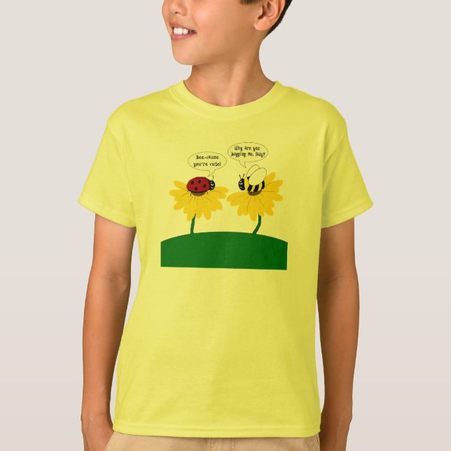 Bumble Bee and Ladybug Cute Shirt for Kids (Front)