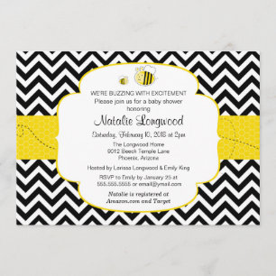 Bumble Bee Baby Shower, Buzzing with Excitement Invitation