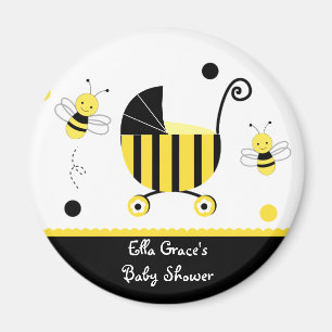 Bumble Bee Baby Shower Favour Magnets