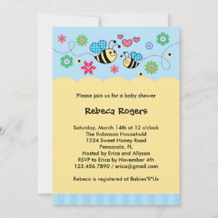 Bumble Bee Baby Shower Invitation