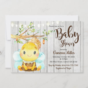 Bumble Bee Baby Shower Invitation