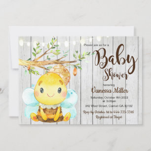 Bumble Bee Baby Shower Invitation