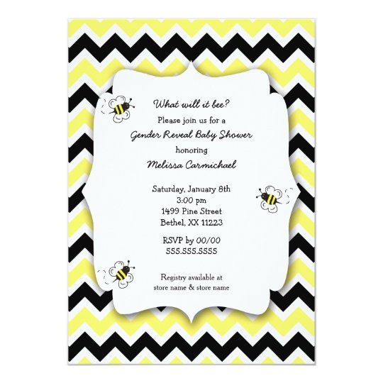 Bumble Bee Baby Shower invites / what will it bee