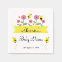 Bumble Bee Baby Shower Napkins