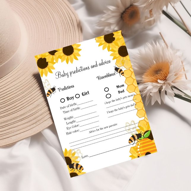 Bumble Bee baby shower  prediction game baby showe (Creator Uploaded)