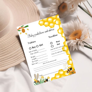Bumble Bee baby shower  prediction game baby showe