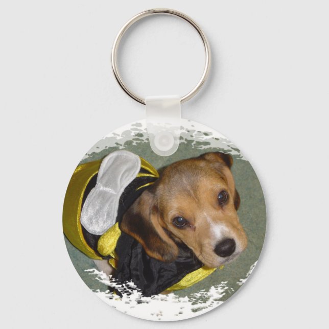 Bumble Bee Beagle Key Ring (Front)