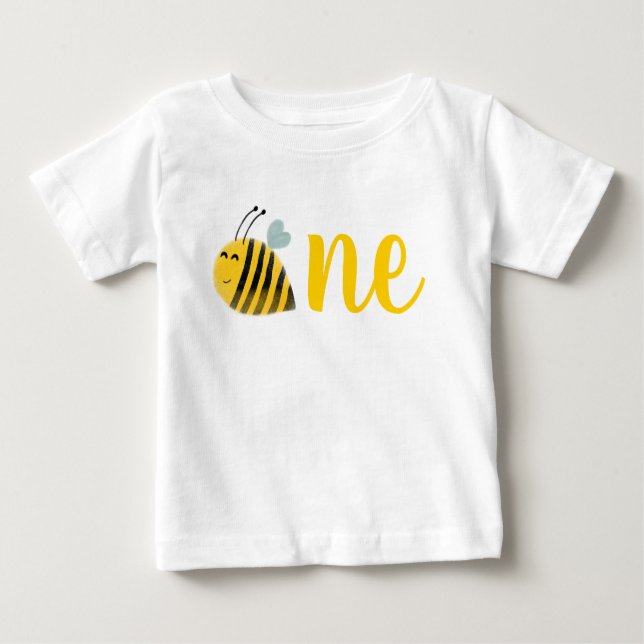 Bumble Bee Birthday Party 1st Bee Day Baby T-Shirt (Front)
