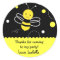 Bumble bee Birthday Party Favour Stickers