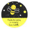 Bumble bee Birthday Party Favour Stickers