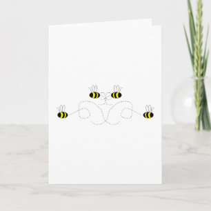 Bumble Bee Bow Greeting Card