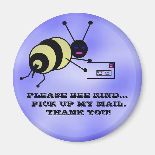 Bumble Bee Carrier Magnet (Front)