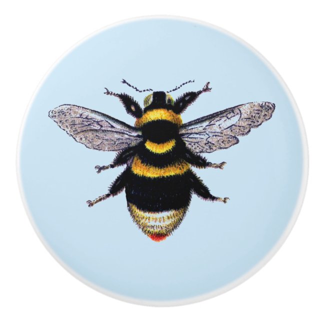 Bumble bee ceramic knob (Front)