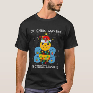 Bumble Bee Christmas Tree Funny Santa Bees Boys Gi T-Shirt