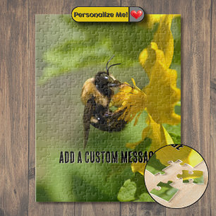 Bumble Bee Closeup Jigsaw Puzzle