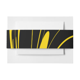 Bumble Bee Colours Invitation Belly Band