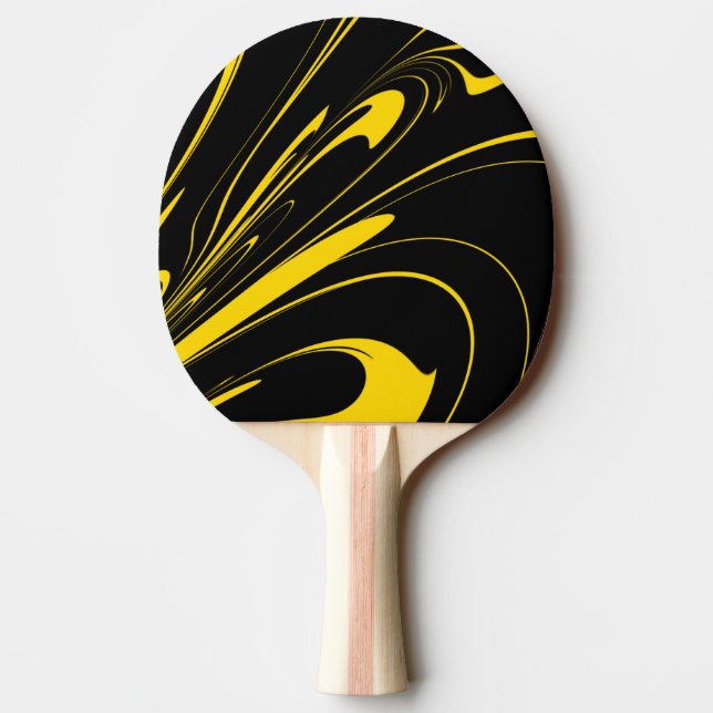Bumble Bee Colours Ping Pong Paddle (Back)