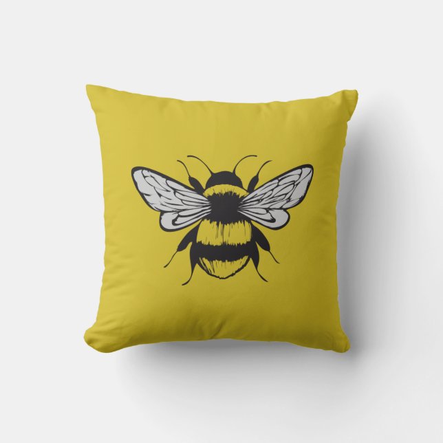 Bumble Bee Cushion (Front)