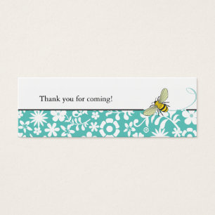 Bumble Bee Favour Tag     Blue