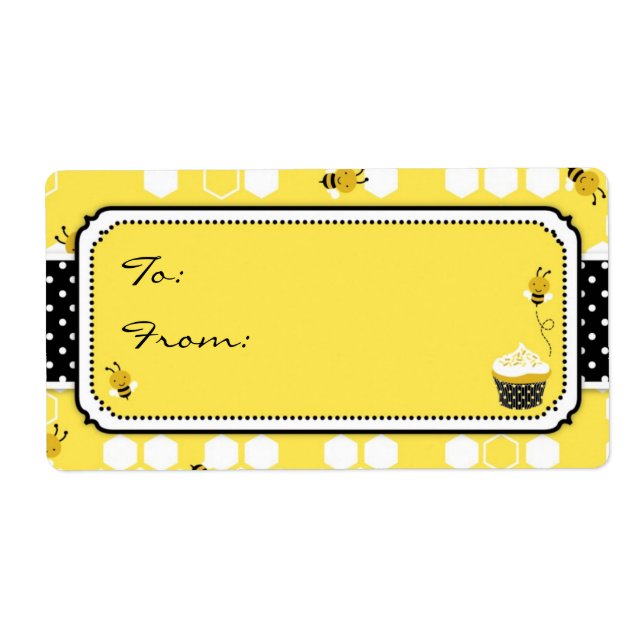 Bumble Bee Gift Label L (Front)