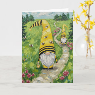 Bumble Bee Gnomes Card