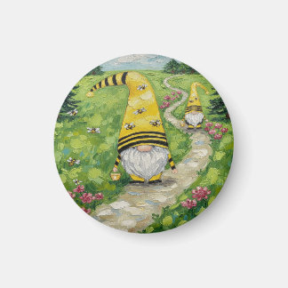 Bumble Bee Gnomes Magnet