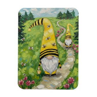 Bumble Bee Gnomes Magnet