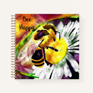 Bumble Bee Happy Notebook Journal 