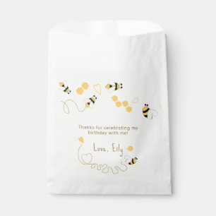 Bumble bee honeycombs birthday favour bag