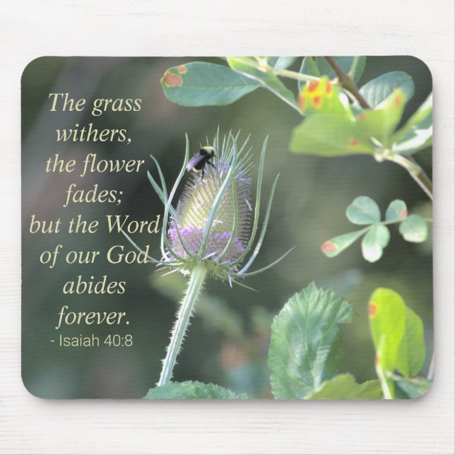Bumble Bee - Isaiah 40:8 Mouse Pad (Front)