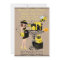 Bumble Bee Lady Yellow Black Baby Shower Invite