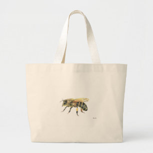 Bumble bee large tote bag