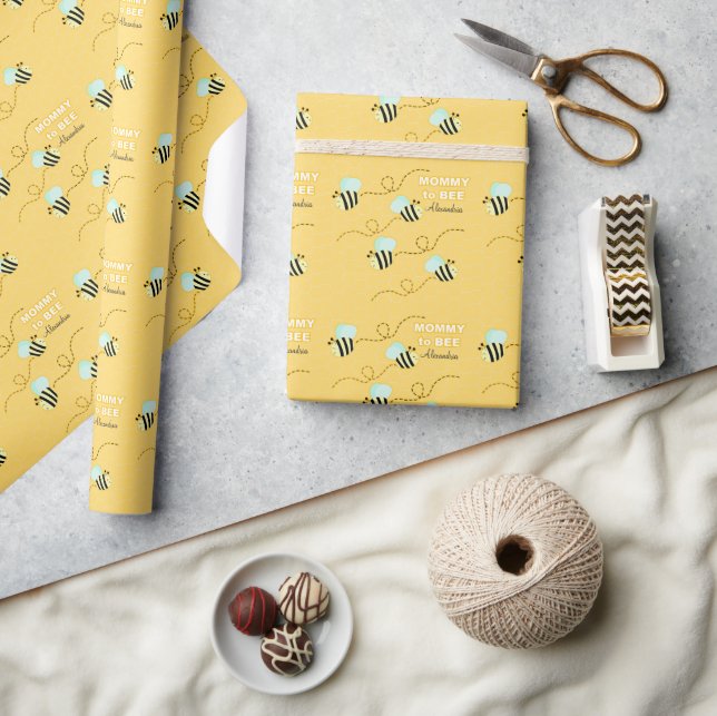 Bumble Bee Mummy to Bee Wrapping Paper (Crafts)