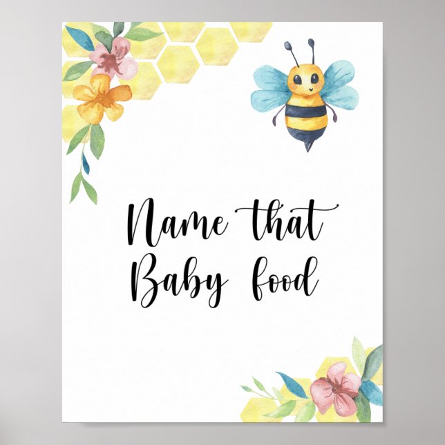 Bumble bee - name that baby food poster (Front)