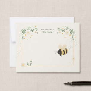 Bumble Bee Nursery Stationery Note Cards