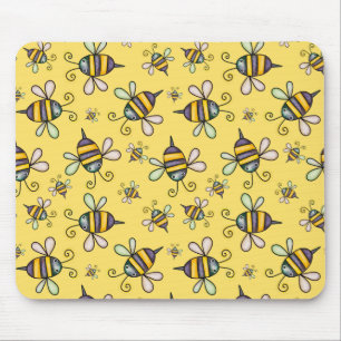 Bumble Bee Pattern  Mouse Pad