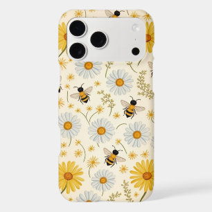 Bumble Bee Phone Case, Daisy Floral Aesthetic