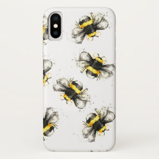 Bumble bee print iPhone x case