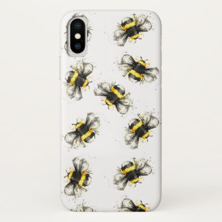 Bumble Bee Print iPhone X Case