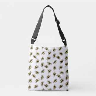 Bumble bee print crossbody bag