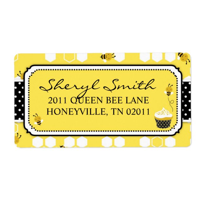 Bumble Bee Shipping Label (Front)