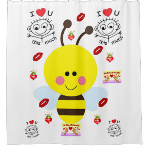 Bumble Bee Shower Curtain