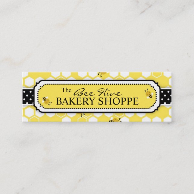 Bumble Bee Skinny Business Card (Front)